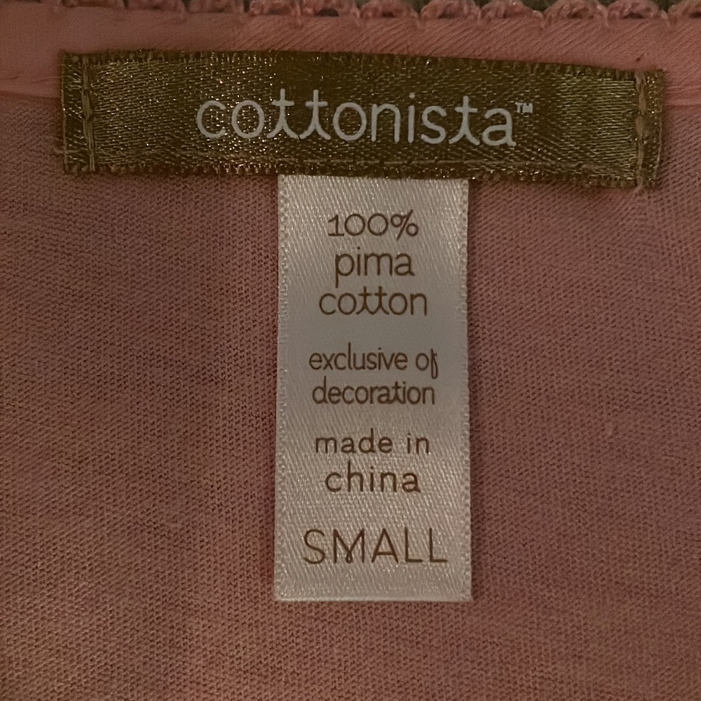 Spring Pink button down Top - Picture 4 of 5